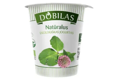 Ekologiškas jogurtas DOBILAS, 3,8 % rieb., 300 g