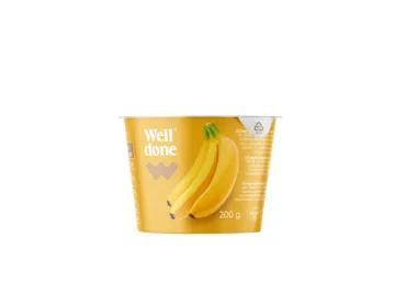 Valgomasis jogurtas WELL DONE, bananų skonio, 5,1 % rieb., 200 g