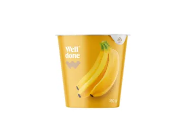 Valgomasis jogurtas WELL DONE, bananų skonio, 5,1 % rieb., 350 g
