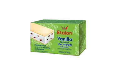 Saldējums ar rozīnēm sendvičs AURUM 96g