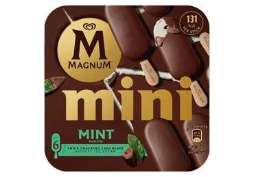 Valgomieji ledai MAGNUM MINI, mėtų skonio, 249 g