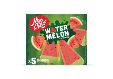 Valgomieji ledai MIO&RIO, obuolių, arbūzų skonio, 5 vnt., 335 g