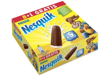 Valgomieji ledai NESQUIK, 9 vnt., 324 g