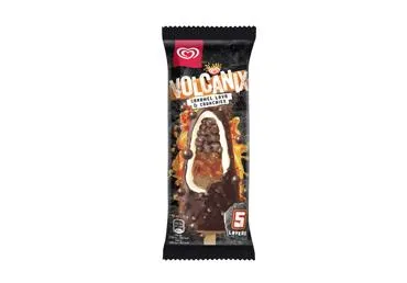 Valgomieji ledai VOLCANIX, karamelės skonio, 75 g