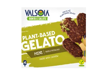 Valgomieji veganiški ledai VALSOIA, pistacijų skonio, 4 vnt., 200 g