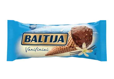 Vaniliniai ledai BALTIJA VANILLA su riešutais, 95 g