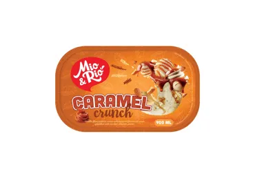Vaniliniai ledai MIO&RIO su karamele ir migdolais, 510 g