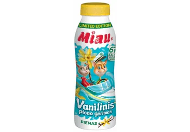 Vanilinis pieno gėrimas MIAU, 2,3 % rieb., sterilizuotas, 450 ml