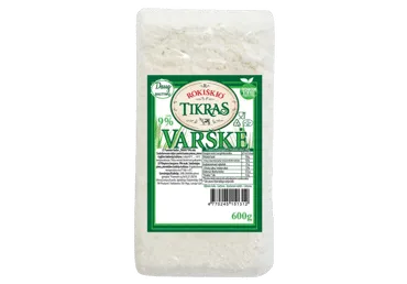 Varškė ROKIŠKIO TIKRAS, 9 % rieb., 600 g