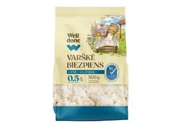 Varškė WELL DONE, 0,5 % rieb., 500 g