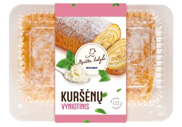 Varškės KURŠĖNŲ vyniotinis, 1 kg