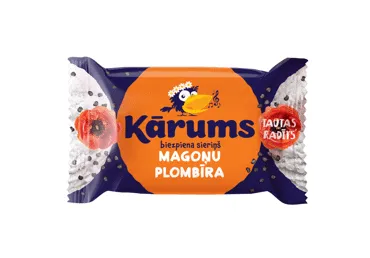 Biezpiena sieriņš KĀRUMS magoņu plombīra 45g