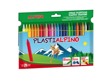 Vaškinės kreidelės ALPINO, 24 spalvos, 1 vnt.