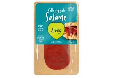 Veganiškas užkandis iš kviečių ir tofu SALAMI MILANO STYLE, 90 g