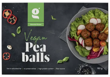 Zirņu bumbiņas GOURMET GREEN 160g