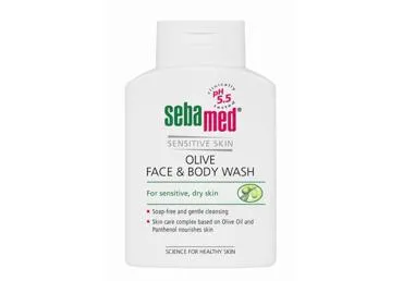 Veido ir kūno prausiklis SEBAMED su alyvuogių aliejumi, 200 ml
