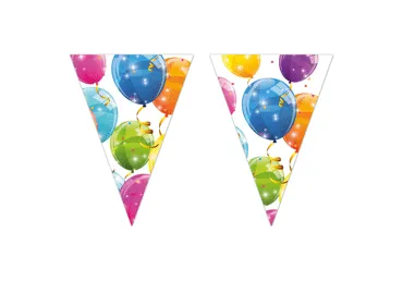 Vėliavėlių girlianda SPARKLING BALLOONS, 1 vnt.