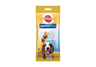 Vidutinių veislių šunų kramtalas PEDIGREE DENTASTIX (7 vnt.), 180 g