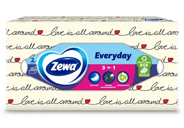 Vienkartinės nosinaitės ZEWA Everyday, 100 vnt., 2 sluoksniai