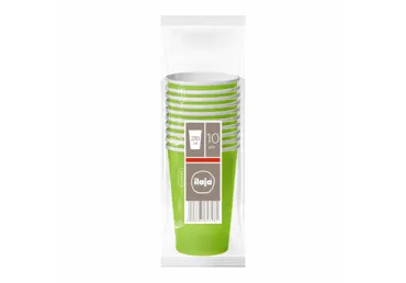 Vienkartiniai puodeliai ILAJA COLOR,220ml 10vnt.
