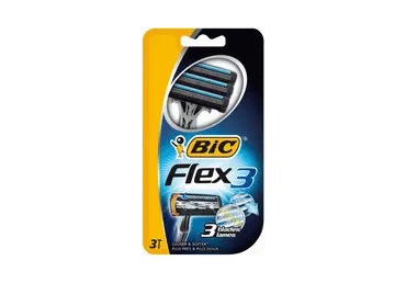 Vienkartiniai skustuvai BIC FLEX3, 3 vnt.