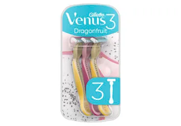 Vienkartiniai skustuvai VENUS 3 Dragonfruit, 3vnt