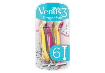 Vienkartiniai skustuvai VENUS 3 Dragonfruit, 6vnt.