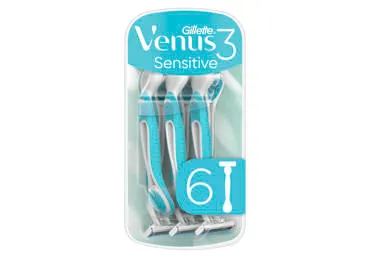 Vienkartiniai skustuvai VENUS 3 Sensitive, 6vnt.
