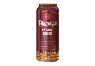 VILKMERGĖS alus VYŠNIŲ KRIEK, 5 %, 0,5 l skardinė