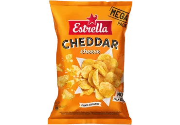 Vingiuotai pjaust. bulvių traškučiai ESTRELLA, čederio sk., 250 g
