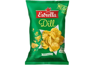 Čipsi ESTRELLA ar diļļu garšu 250g