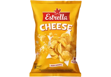 Vingiuotai pjaustyti traškučiai ESTRELLA, sūrio skonio, 130 g