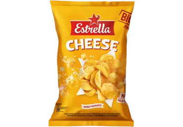 Vingiuotai pjaustyti traškučiai ESTRELLA, sūrio skonio, 180 g