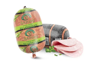 Virta BAJORŲ dešra su lašinukais, pirma rūšis, 600 g