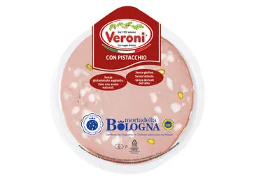 Virta dešra MORTADELLA BOLOGNA su pistacijomis, nerūš., 180 g