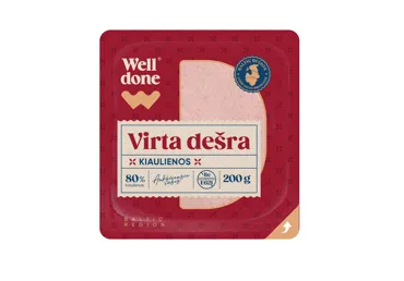 Virta kiaulienos dešra WELL DONE, a. r., 200 g