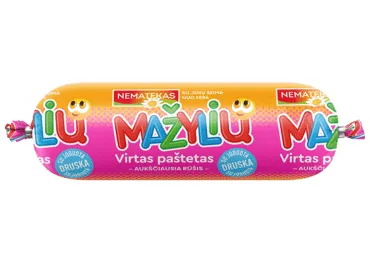 Virtas MAŽYLIŲ kepeninis paštetas su joduota druska, a. r., 150 g