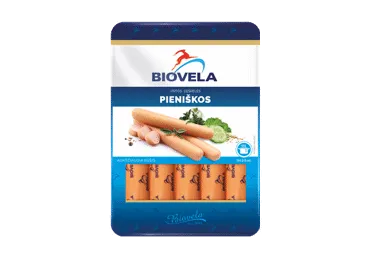 Vārīti piena cīsiņi BIOVELA 260g