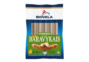 Virtos kepamosios dešrelės BIOVELA su baravykais 270 g Aukščiausia rūšis