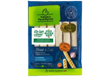 Virtos kepamosios klasikinės dešrelės HEAT & EAT, a. r., 270 g