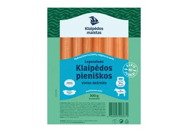 Virtos pieniškos dešrelės KLAIPĖDOS MAISTAS, a.r., 300g