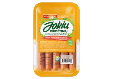 Virtos pieniškos dešrelės JOKIŲ PRIDĖTINIŲ E, a. r., 210 g