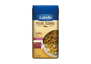 Visadalių grūdų makaronai LUBELLA su speltomis (spiralės), 400 g