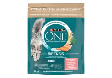 Sausā kaķu barība PURINA ONE laša-kviešu 800g