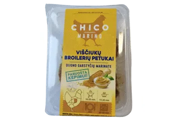 Viščiukų broilerių petukai su Dižono garstyčių marinatu, 500 g