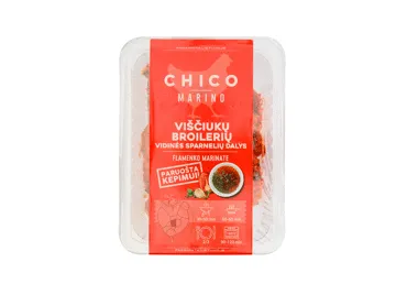 Viščiukų broilerių sparnų vidurinės dalys FLAMENKO marinate, 500 g