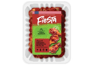 Viščiukų sparnelių peteliai su barbekiu marinatu FIESTA, 500 g