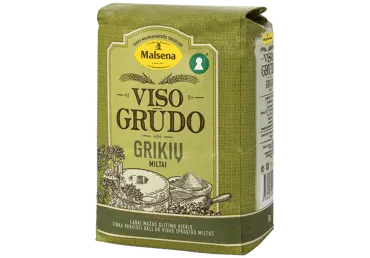 Viso grūdo grikių miltai MALSENA, 1 kg