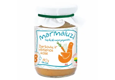 Daržovių ir vištienos košė MARMALUZI nuo 8 mėn., 190 g