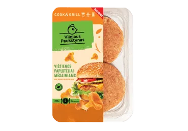 Vištienos maltiniai mėsainiams su voveraitėmis, 200 g